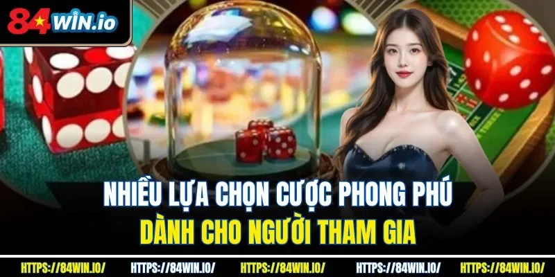 Nhiều lựa chọn cược phong phú dành cho người tham gia